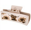 Wholesale leather PU yak Chrysanthemum White square simple all-match shark grip high Skull top